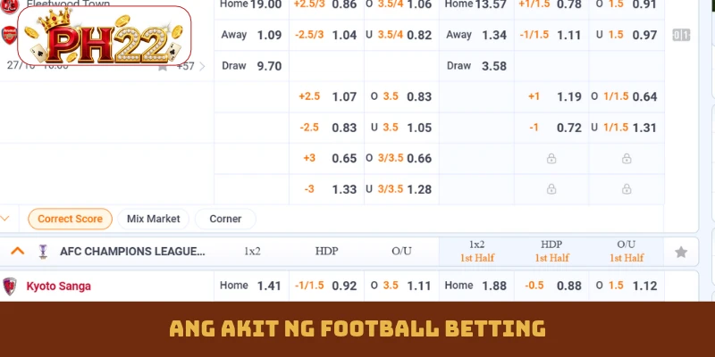 Ang akit ng football betting