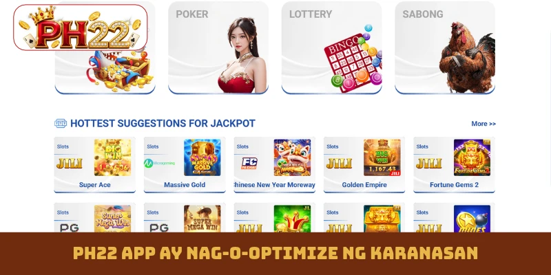 PH22 app ay nag-o-optimize ng karanasan