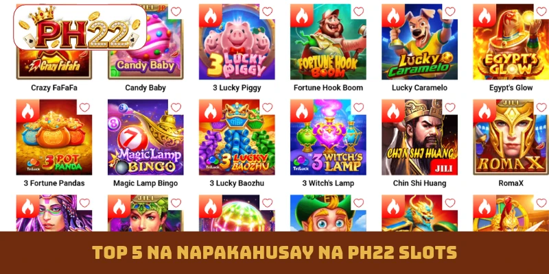 TOP 5 na napakahusay na PH22 slots